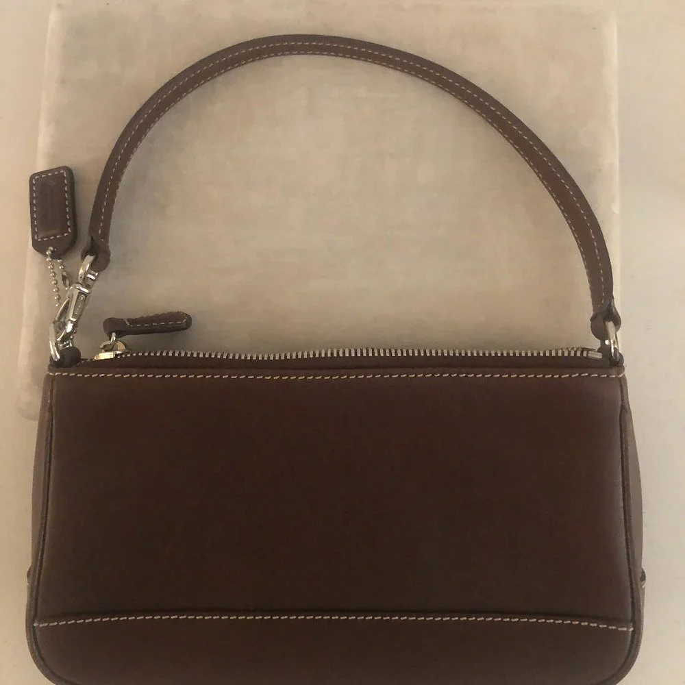 Coach Leather Satchel Shoulder Bag or Wristlet - convertible - Picture 4 of 15